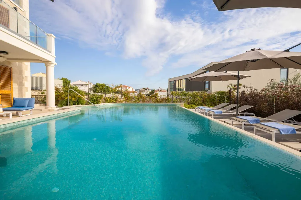 Contemporary Seaside Villa with Pool in Rogoznica