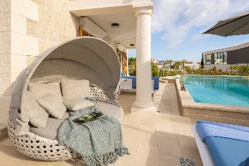 Contemporary Seaside Villa with Pool in Rogoznica