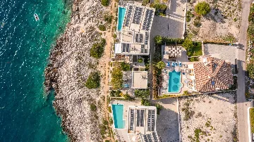 Contemporary Seaside Villa with Pool in Rogoznica