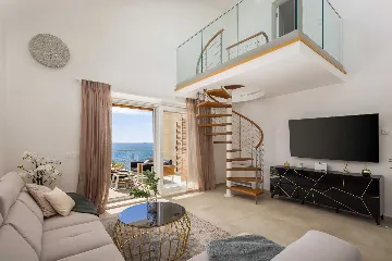 Contemporary Seaside Villa with Pool in Rogoznica