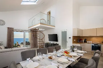 Contemporary Seaside Villa with Pool in Rogoznica