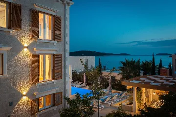 Contemporary Seaside Villa with Pool in Rogoznica