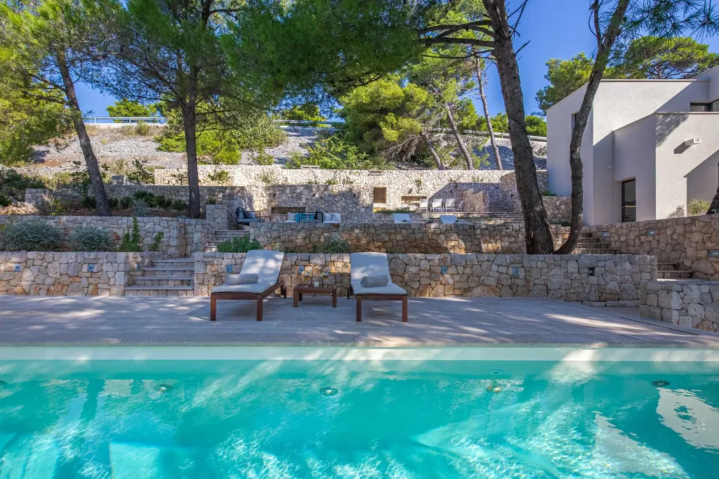 Modern Beachfront Villa with Pool Primošten