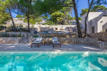 Modern Beachfront Villa with Pool Primošten