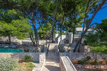 Modern Beachfront Villa with Pool Primošten