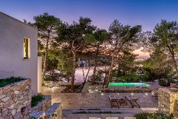 Modern Beachfront Villa with Pool Primošten