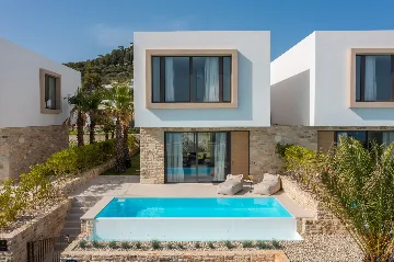 Modern Beachfront Villa with Private Pool in Tkon