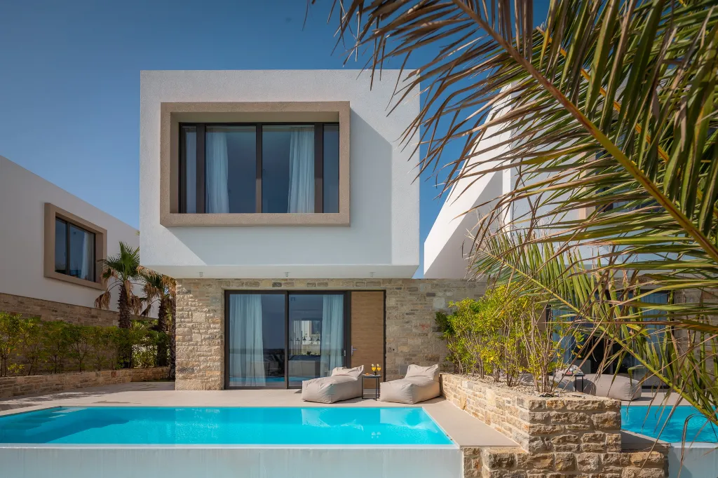 Modern Beachfront Villa with Private Pool in Tkon