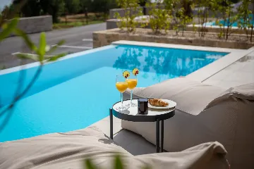 Modern Beachfront Villa with Private Pool in Tkon