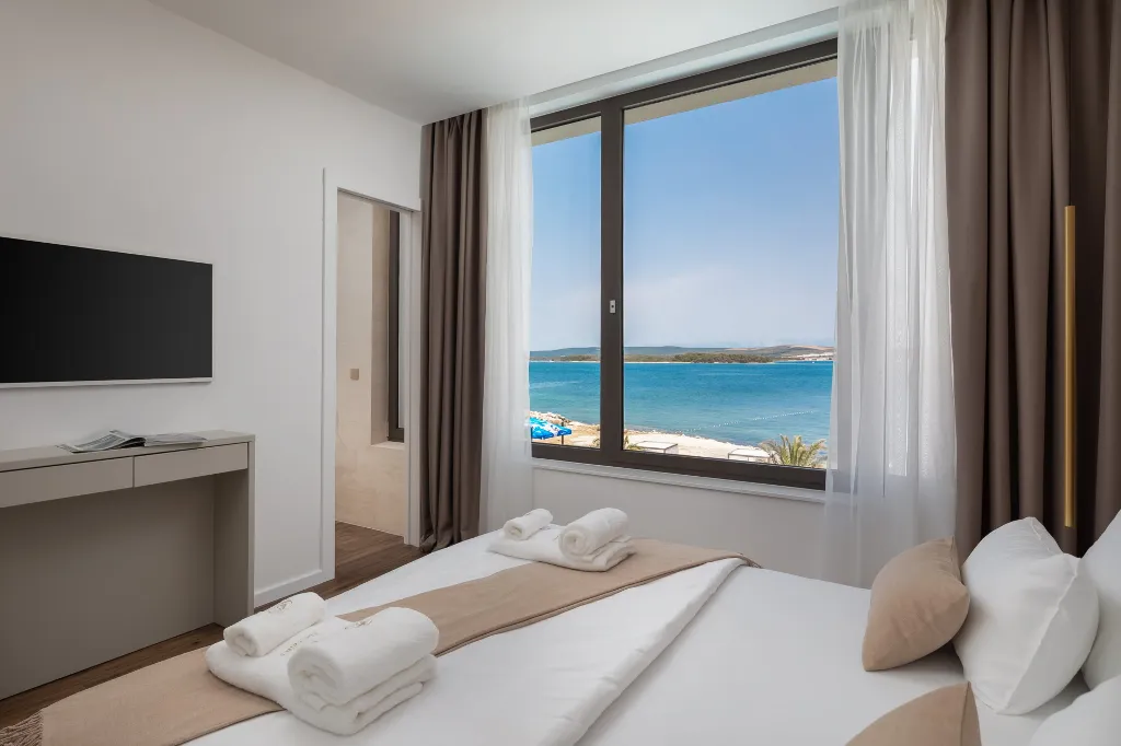 Modern Beachfront Villa with Private Pool in Tkon