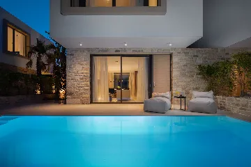 Modern Beachfront Villa with Private Pool in Tkon