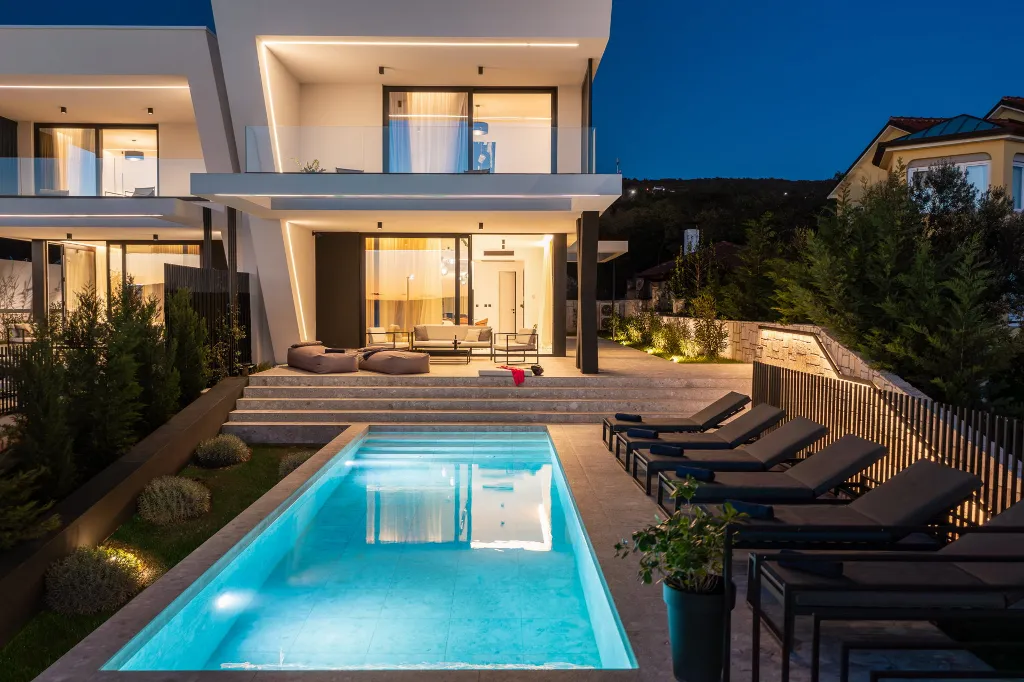 Contemporary Villa with Pool in Rijeka