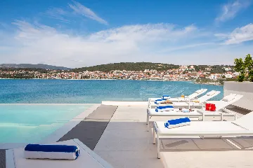 Contemporary Seafront Villa with Private Pool in Okrug Gornji