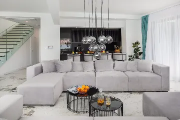 Contemporary Seafront Villa with Private Pool in Okrug Gornji