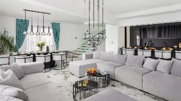 Contemporary Seafront Villa with Private Pool in Okrug Gornji