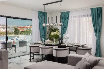 Contemporary Seafront Villa with Private Pool in Okrug Gornji