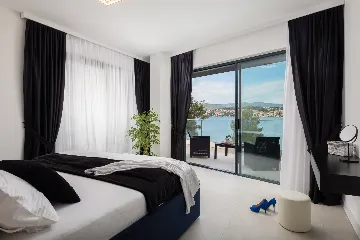 Contemporary Seafront Villa with Private Pool in Okrug Gornji