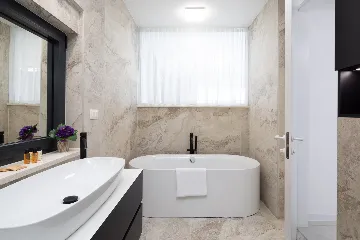 Contemporary Seafront Villa with Private Pool in Okrug Gornji