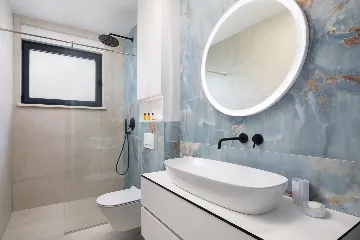 Contemporary Seafront Villa with Private Pool in Okrug Gornji