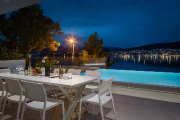 Contemporary Seafront Villa with Private Pool in Okrug Gornji