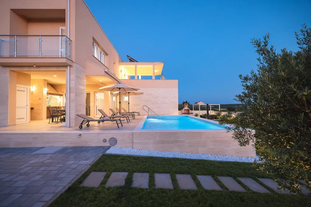 Spacious Family Villa with Heated Pool in Sukošan