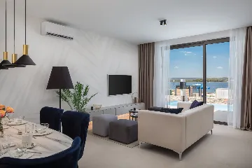 Beachfront Family Villa with Pool in Tkon