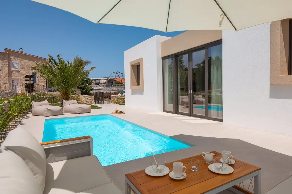 Modern Seaside Villa with Private Pool in Tkon