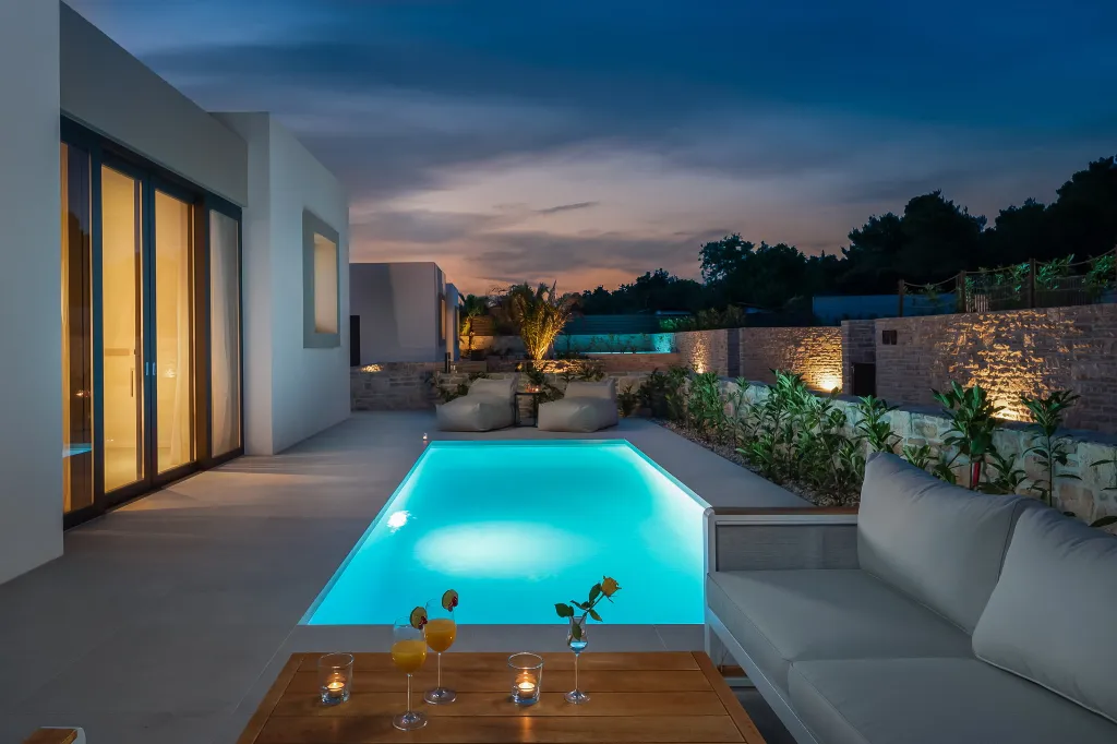 Modern Seaside Villa with Private Pool in Tkon