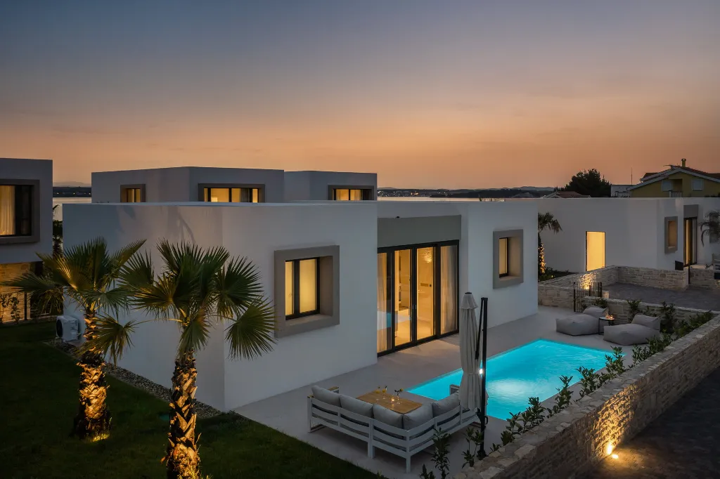 Modern Seaside Villa with Private Pool in Tkon