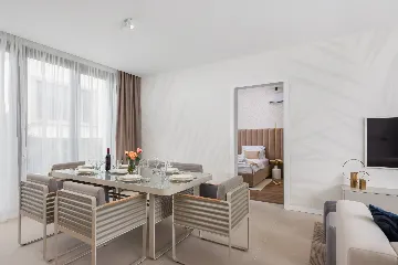 Contemporary Seaside Villa with Pool in Tkon