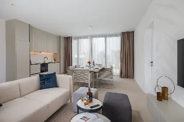 Contemporary Seaside Villa with Pool in Tkon