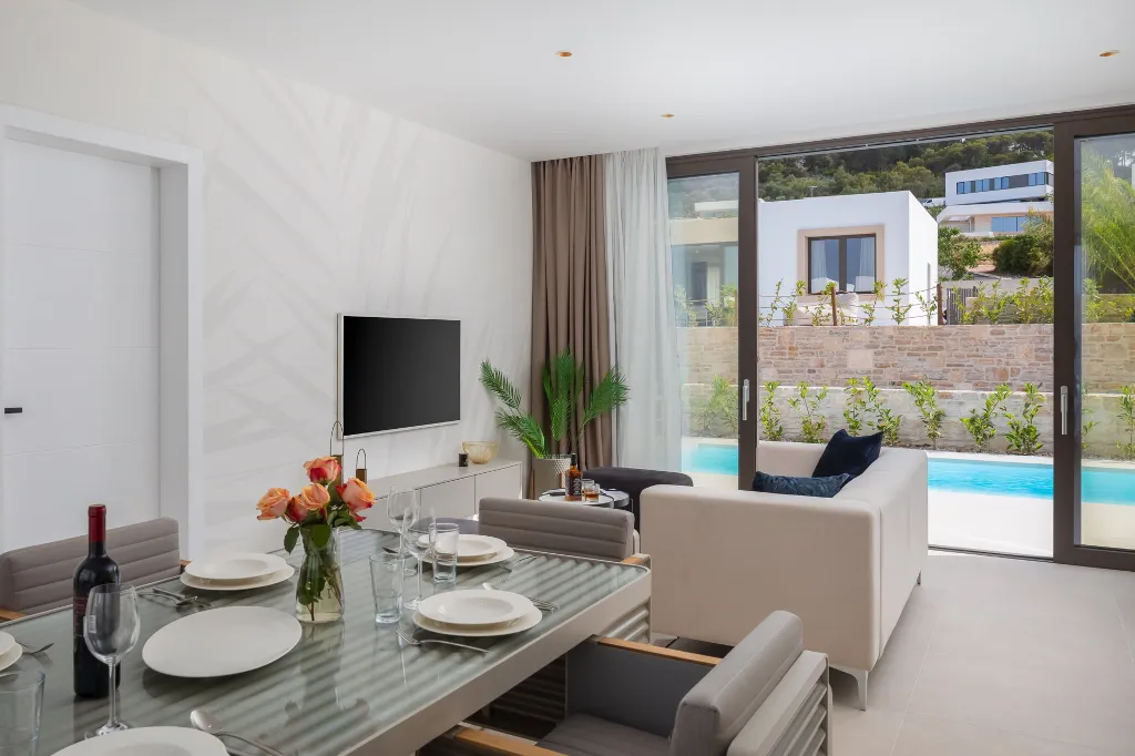 Contemporary Seaside Villa with Pool in Tkon