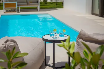 Contemporary Seaside Villa with Pool in Tkon