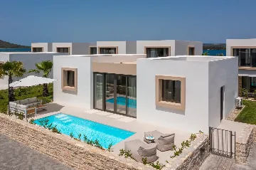 Contemporary Seaside Villa with Pool in Tkon