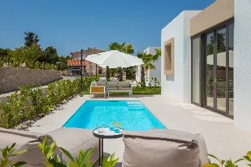 Contemporary Seaside Villa with Pool in Tkon