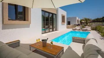 Contemporary Seaside Villa with Pool in Tkon