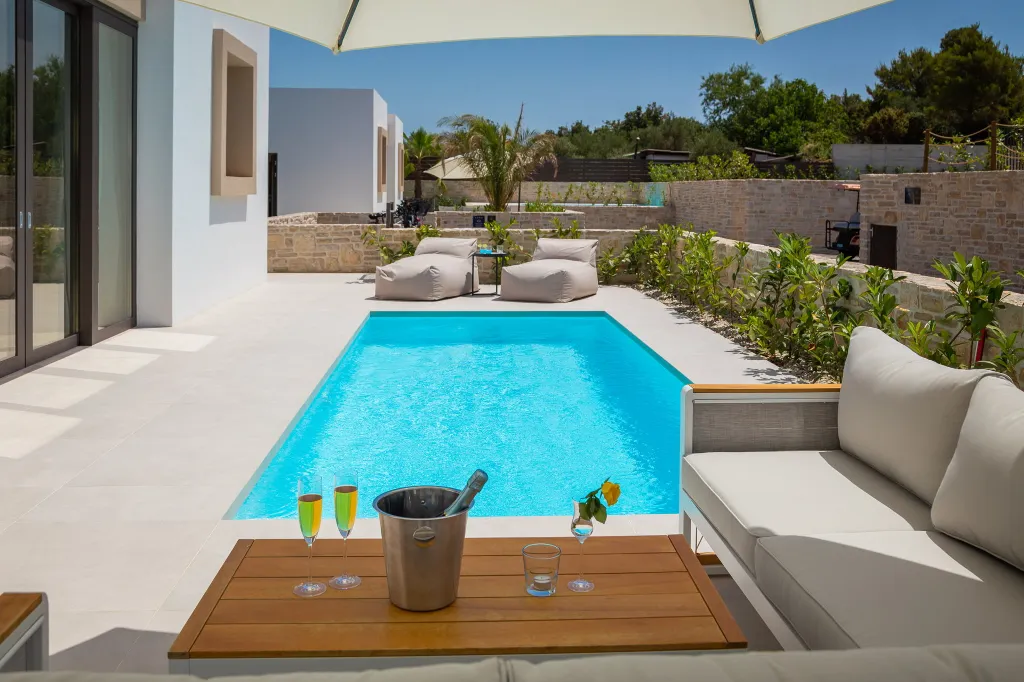 Contemporary Seaside Villa with Pool in Tkon