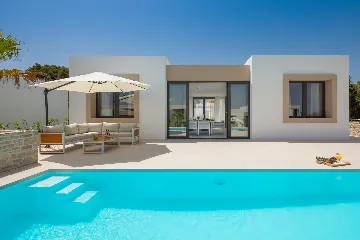 Modern Seaside Villa with Pool, Tkon