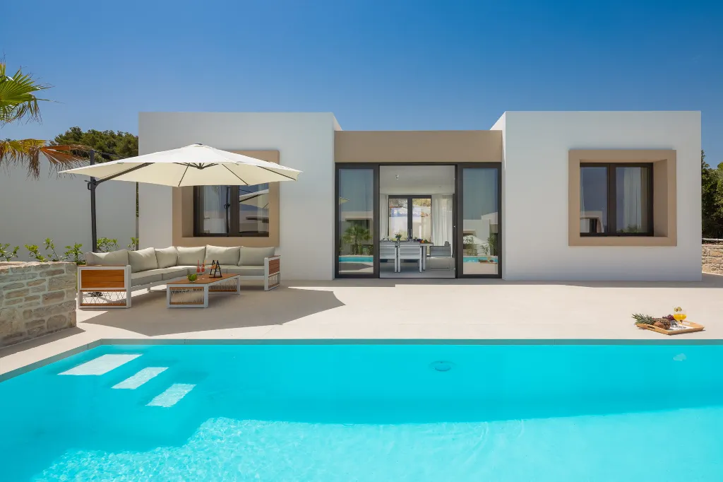Modern Seaside Villa with Pool, Tkon