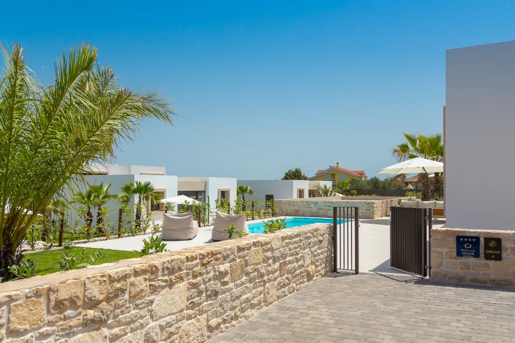 Modern Seaside Villa with Pool, Tkon