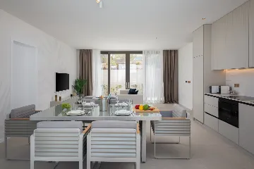 Modern Seaside Villa with Pool, Tkon