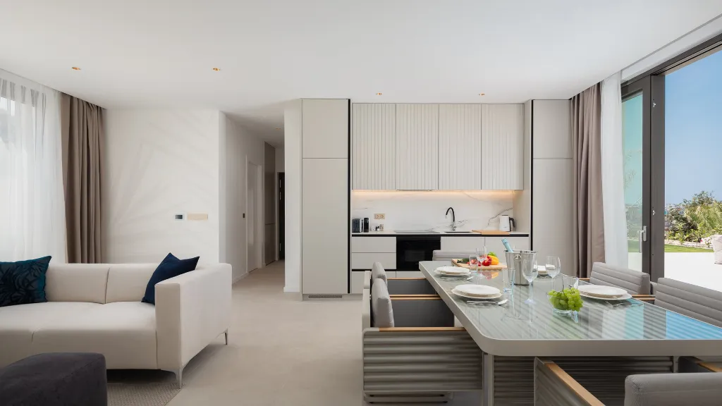 Modern Seaside Villa with Pool, Tkon