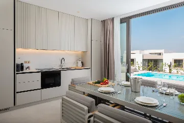 Modern Seaside Villa with Pool, Tkon