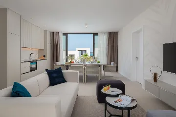 Modern Seaside Villa with Pool, Tkon