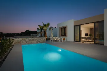 Modern Seaside Villa with Pool, Tkon