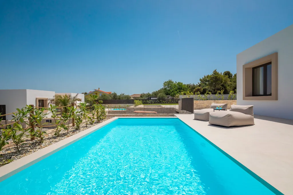 Beachfront Villa with Private Pool in Tkon