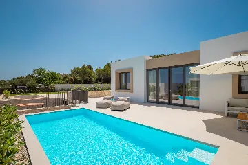Beachfront Villa with Private Pool in Tkon