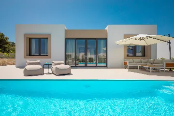 Beachfront Villa with Private Pool in Tkon