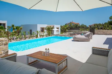 Beachfront Villa with Private Pool in Tkon