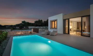 Beachfront Villa with Private Pool in Tkon